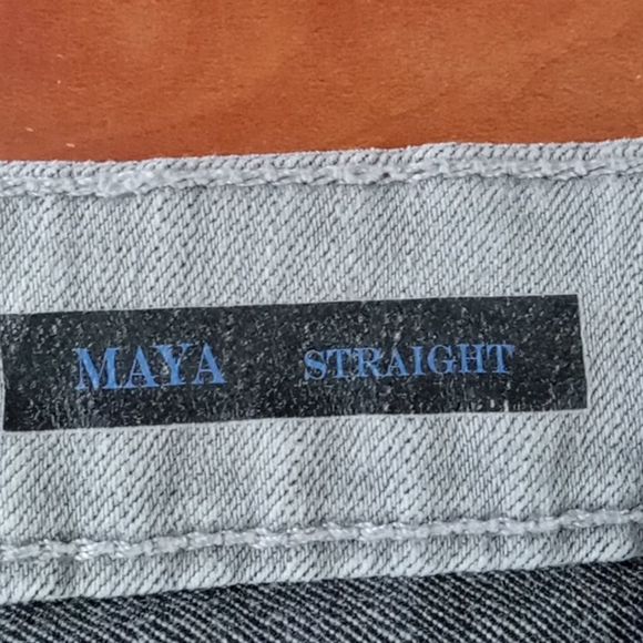 Code Bleu jeans women's size 10 gray Maya straight distress / - Picture 10 of 12